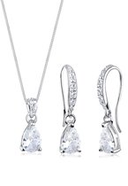 Elli Set di Gioielli Donna Ciondolo Glamour con Cristalli di