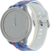 Bandje Voor Samsung Galaxy Watch Print Sport Band - Kerst Blauw (Veelkleurig) - Maat: 22mm - Horlogebandje, Armband