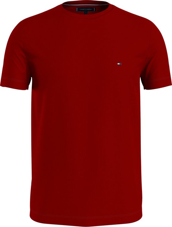 Tommy Hilfiger Heren Slim Fit T-shirt Rood maat XXL | bol