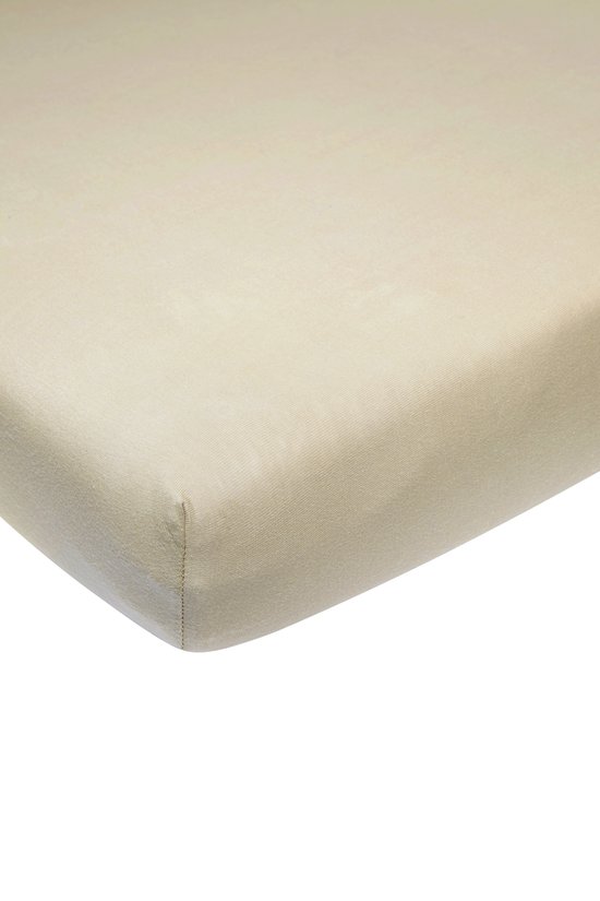 Meyco Home Uni hoeslaken eenpersoonsbed - sand - 90x210/220cm