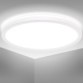 B.K.Licht - LED Badkamerverlichting - plafonniére - IP44 - 4.000K - 18W - Ø29cm