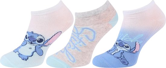 DISNEY Stitch - Chaussettes courtes / socquettes femme 37/42 - 3 paires d'  OEKO-TEX