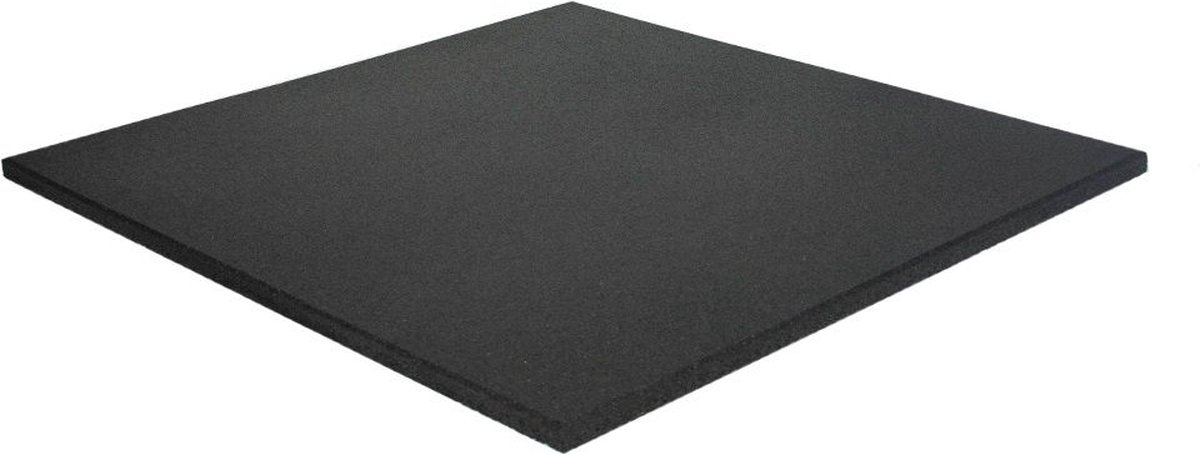 Sportvloertegel 100x100 cm Zwart - 30 mm - Fijne korrel