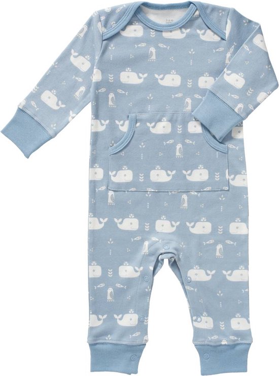 Pyjama bébé sans patte de baleine - Bleu