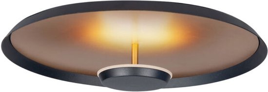 Highlight - Plafondlamp Oro Ø mat goud-zwart