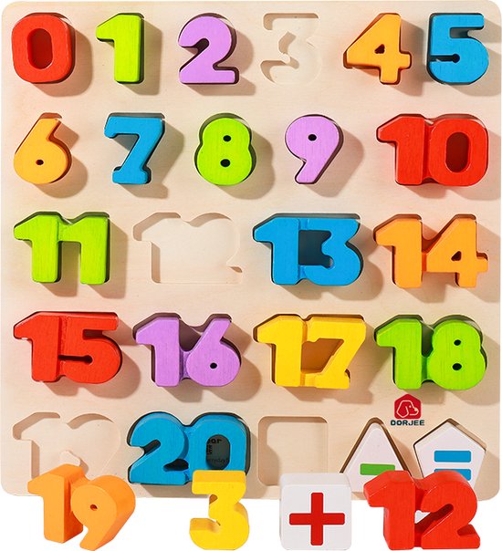 Puzzle chiffres : Le jouet en bois éducatif pour apprendre à compter