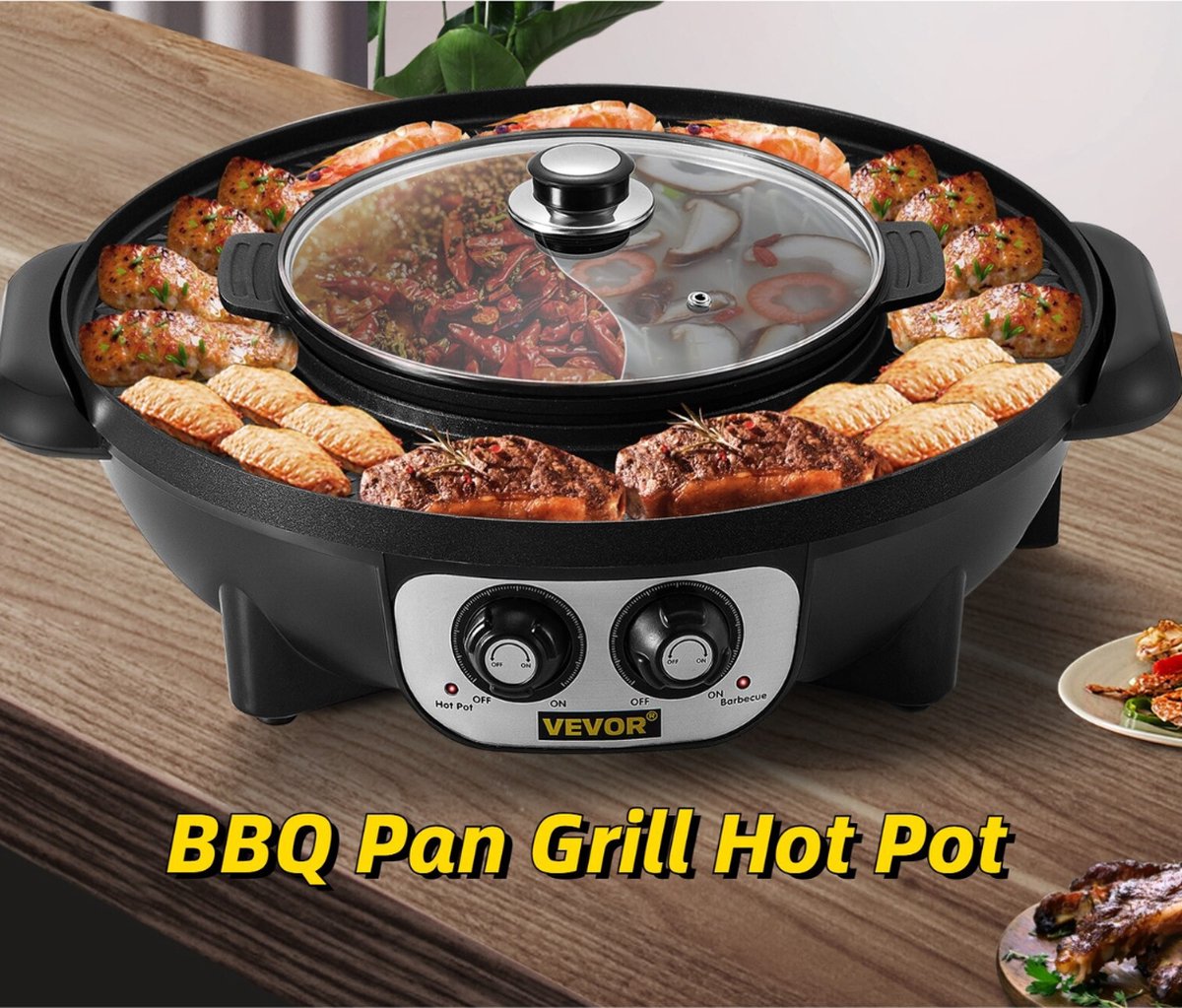 Vevor Koreaanse Bbq - Hotpot - Hotpot Electrisch - Korean Bbq - Koreaanse  Grill -... | bol.com