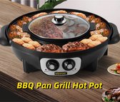 Bol.com Vevor - Koreaanse Bbq - Hotpot - Hotpot Electrisch - Korean Bbq - Koreaanse Grill - Koreaanse Grill En Hotpot Set - Kore... aanbieding