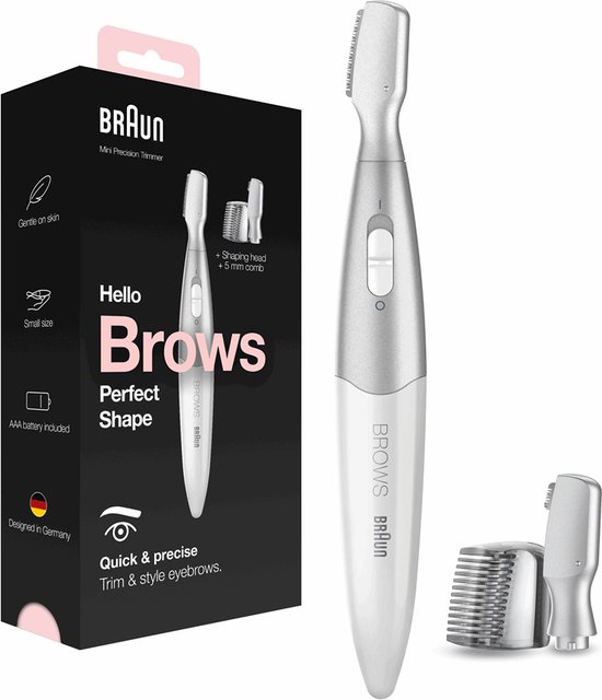 Braun Hello Brows Perfect shape - Tondeuse à sourcils | bol.com