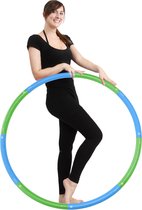 Weight hoop New Style - Fitness Hoelahoep - 1.8 kg - Ø 100 cm - Blauw/Groen