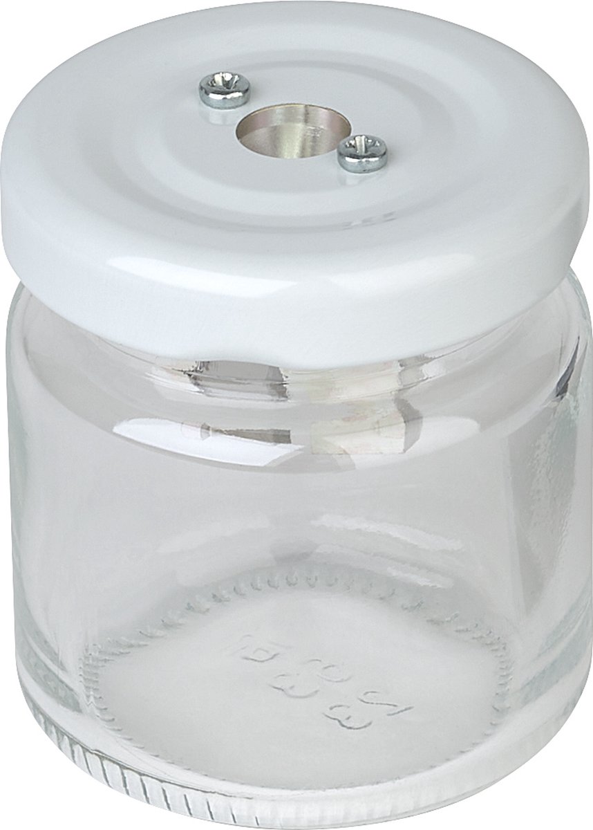 Möbius & Ruppert puntenslijper - enkel - potje met deksel van blik - metalen slijper - 6 stuks - MR-09330000