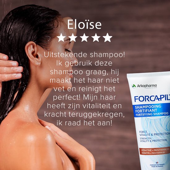Arkopharma - Forcapil Versterkende Shampoo Keratine+ Voor Krachtig, Vitale en Glanzig Haar – 1 Shampoo