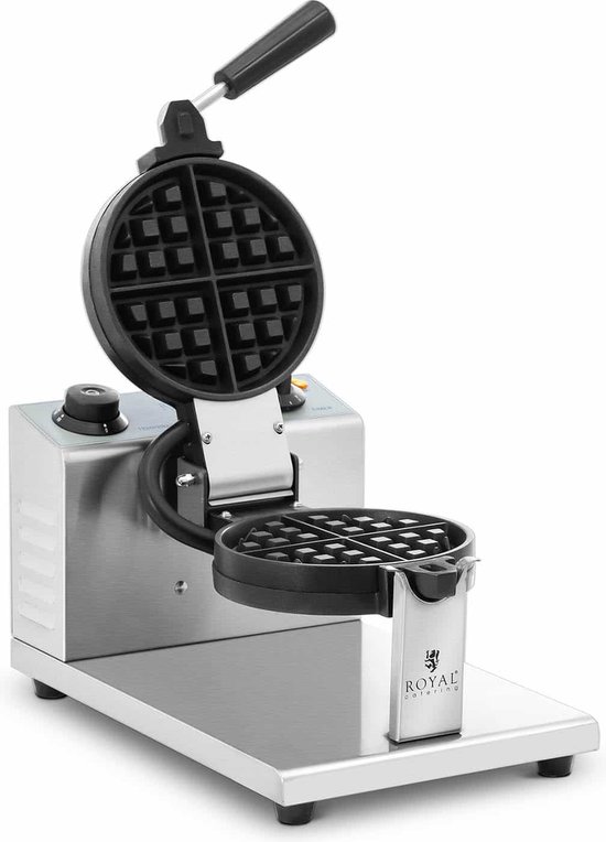 Gaufrier Royal Catering - rond - 4 petites gaufres - 1200 W