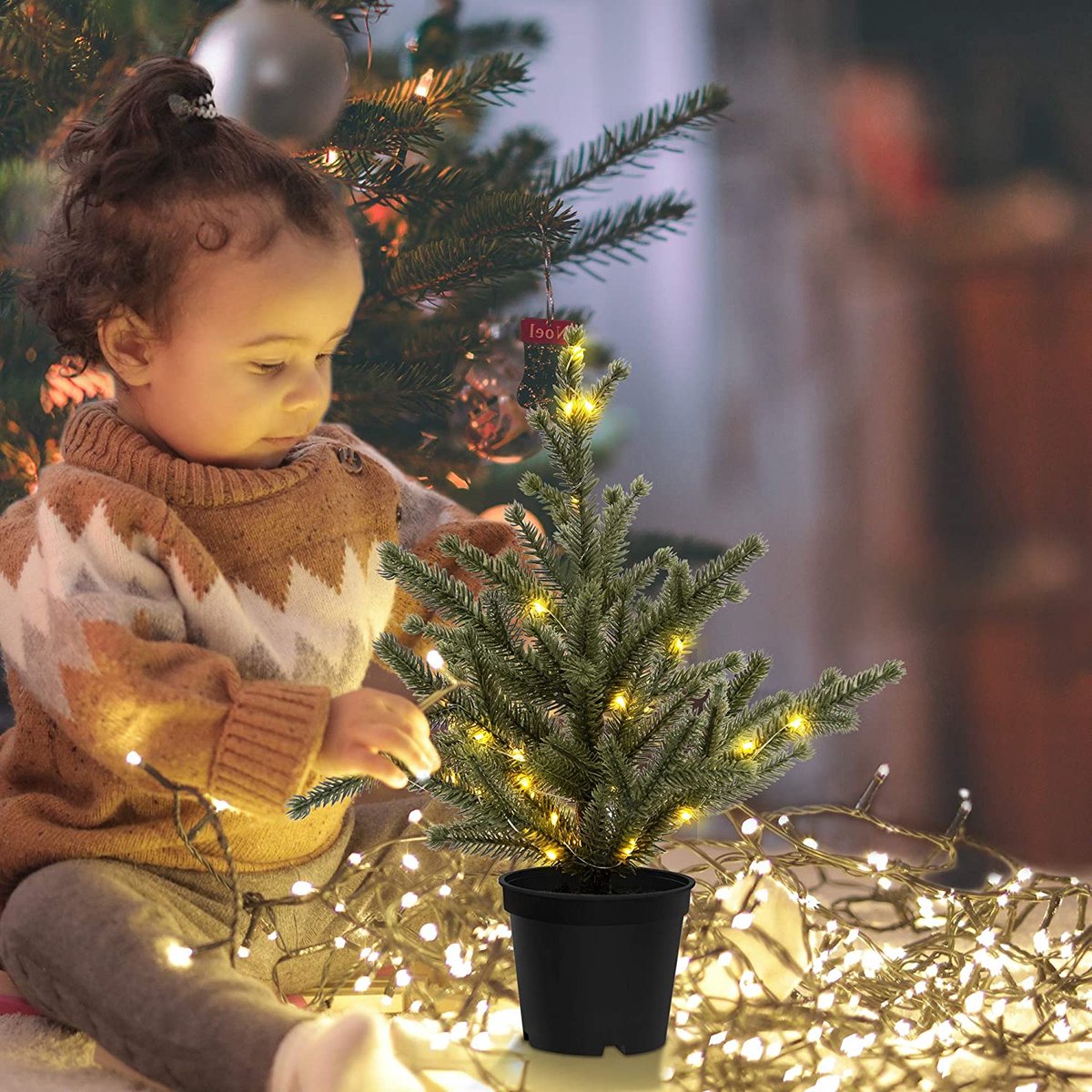 Kunstkerstboom – Premium kwaliteit - realistische kerstboom – duurzaam ‎ 27,8 x 9,3 x 9,3 cm