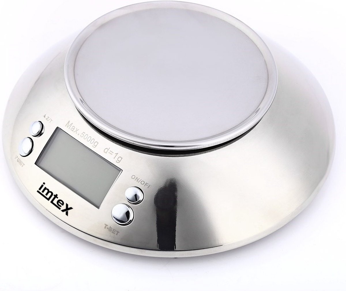BRICH Digitale keukenweegschaal met dubbel platform, 500 g/0,01 g & 15