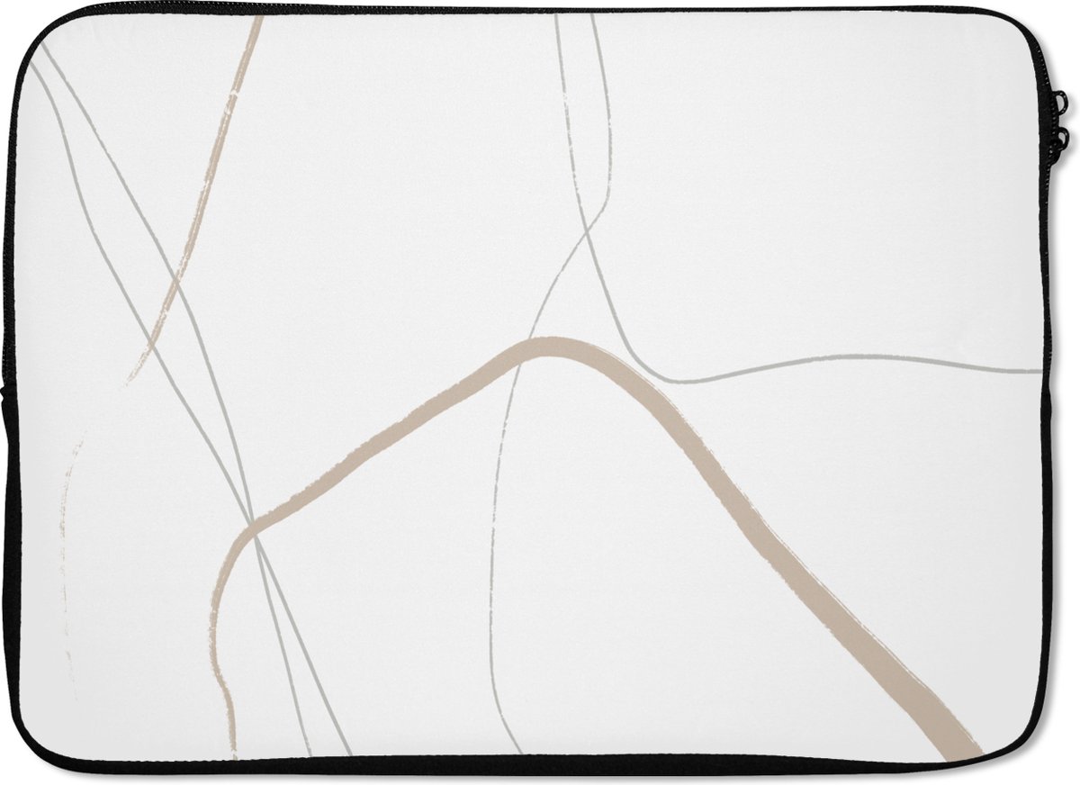 Laptophoes - Abstract - Line art - Minimalisme - Laptop sleeve - Laptop case - 14 Inch
