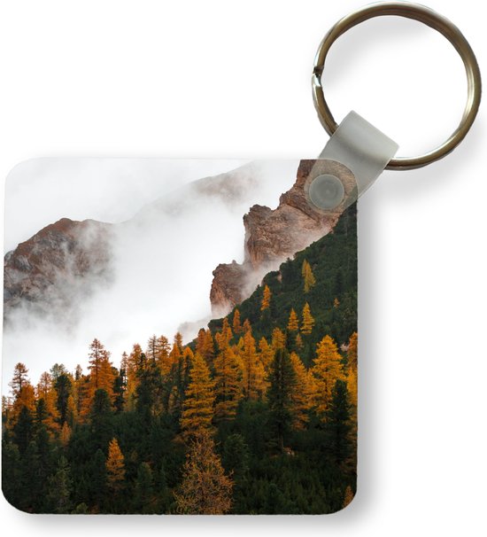 Sleutelhanger - Uitdeelcadeautjes - Dennenboom - Herfst - Berg - landschap - Plastic