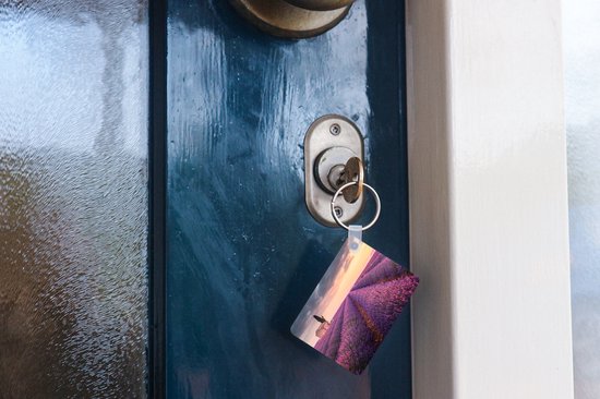 Porte-clés - Lavande - Fleurs - Violet - Champ - Cadeaux à distribuer - Plastique
