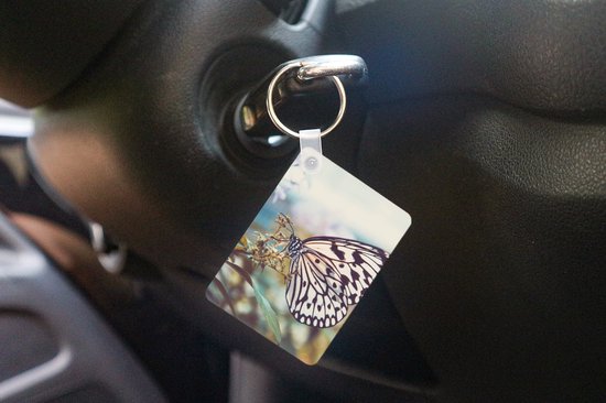 Porte-clés - Papillon - Fleurs - Printemps - Cadeaux - Plastique