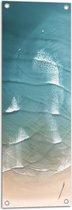 WallClassics - Poster de jardin - Vagues dans l'eau de mer - 30x90 cm Photo sur poster de jardin (décoration murale pour extérieur et intérieur)