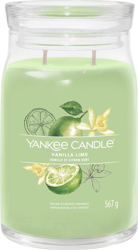 Yankee Candle - Grand pot Signature Vanille Citron vert