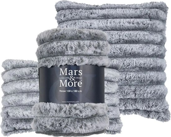 kussen lapin rip gris 45x45.