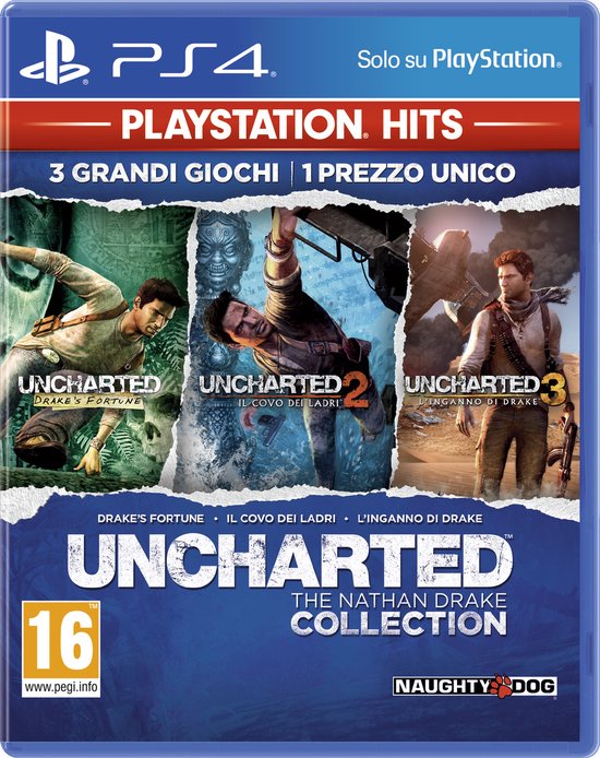 Sony Uncharted: The Nathan Drake Collection, PS Hits, PS4, PlayStation 4, T (Tiener)