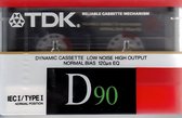 TDK D90 Dynamic Cassette Low Noise (5-Pack) (Vintage 1988)