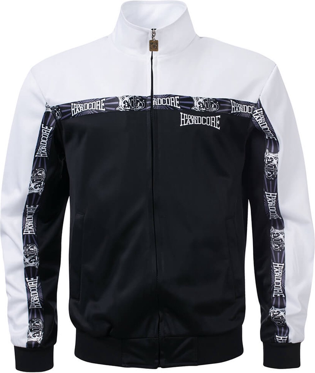 100% Hardcore Training Jacket Classic wit-zwart maat 4XL