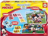 EDUCA - 2 educatieve spellen en 2 puzzels - Superpack Mickey & Friends