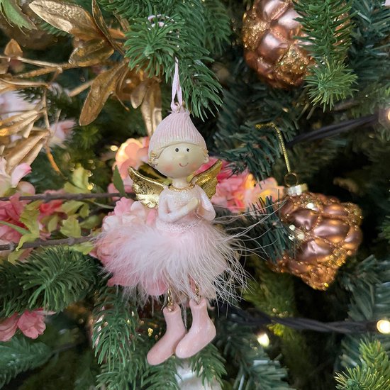 Arbre De Noël Pendentif, Ange Sapin De Noël Avec Ailes, Poupée En Tissu Ange  De Noël