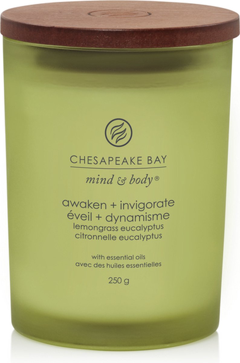 Chesapeake Bay Awaken & Invigorate - Lemongrass Eucalyptus - Medium Geurkaars - 60 branduren