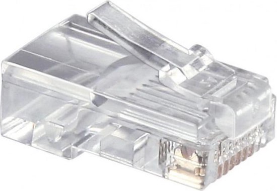 CAT5e RJ45 connector - professionele netwerkstekker - UTP - 1 stuks - Krimptang nodig