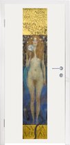 Deursticker Nuda veritas - Gustav Klimt - 90x215 cm - Deurposter