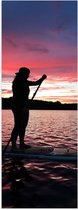 WallClassics - Poster (Matte) - Souper au coucher du soleil - 20x60 cm Photo sur papier affiche avec un aspect mat