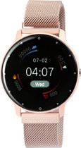 Timetech smartwatch -sporthorloge roze met touchscreen - hartslagmeter -stopwatch -sport -slaapanalyse.