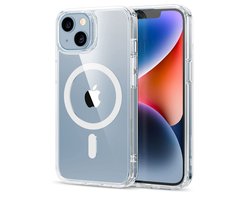 Xtabarya iphone Geschikt voor 14 Plus Hoesje Magnetisch met HaloLock Ring , Transparant cover Geschikt voor iPhone 14 Plus - Doorzichtig