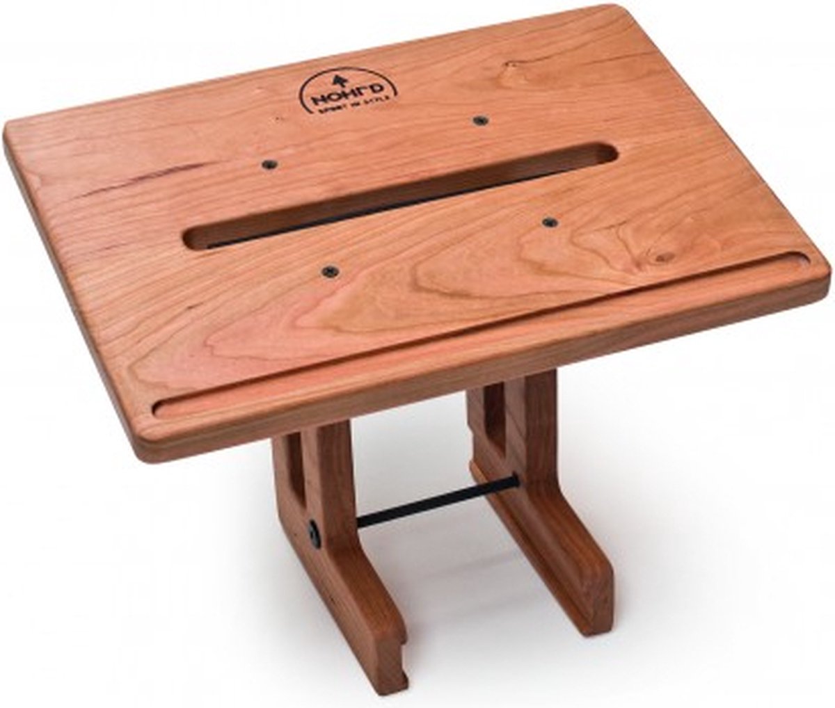 WaterRower Laptop Steun Kersenhout – Houten Laptophouder voor Roeitrainer – Geschikt voor Laptops tot 17 Inch – Eenvoudige Montage – Veiligheidsrand – Diverse Houtsoorten