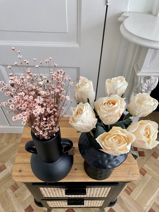 Gedroogde rozen - rozen - rozen - gedroogde creme rozen - kunststof bloemen -... | bol.com