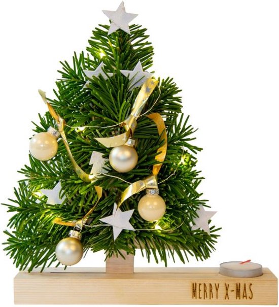 BloomGift | Kerst | Brievenbus Cadeau | Mini brievenbus kerstboompje | Incl. versiering