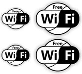 Free WiFi sticker set van 4 stuks