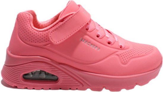 Skechers- 310502l/crl - baskets uno neon shades rose corail - taille 31