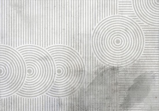 3D landschapsbehang bruin groen - vliesbehang met bergmotief voor slaapkamer