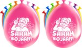 Paperdreams Ballonnen - Sarah/50 jaar feest - 24x stuks - diverse kleuren - 30 cm