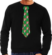 Bellatio Decorations cravate Pull de Noël / Pull de Noël Père Noël avec bière - homme S