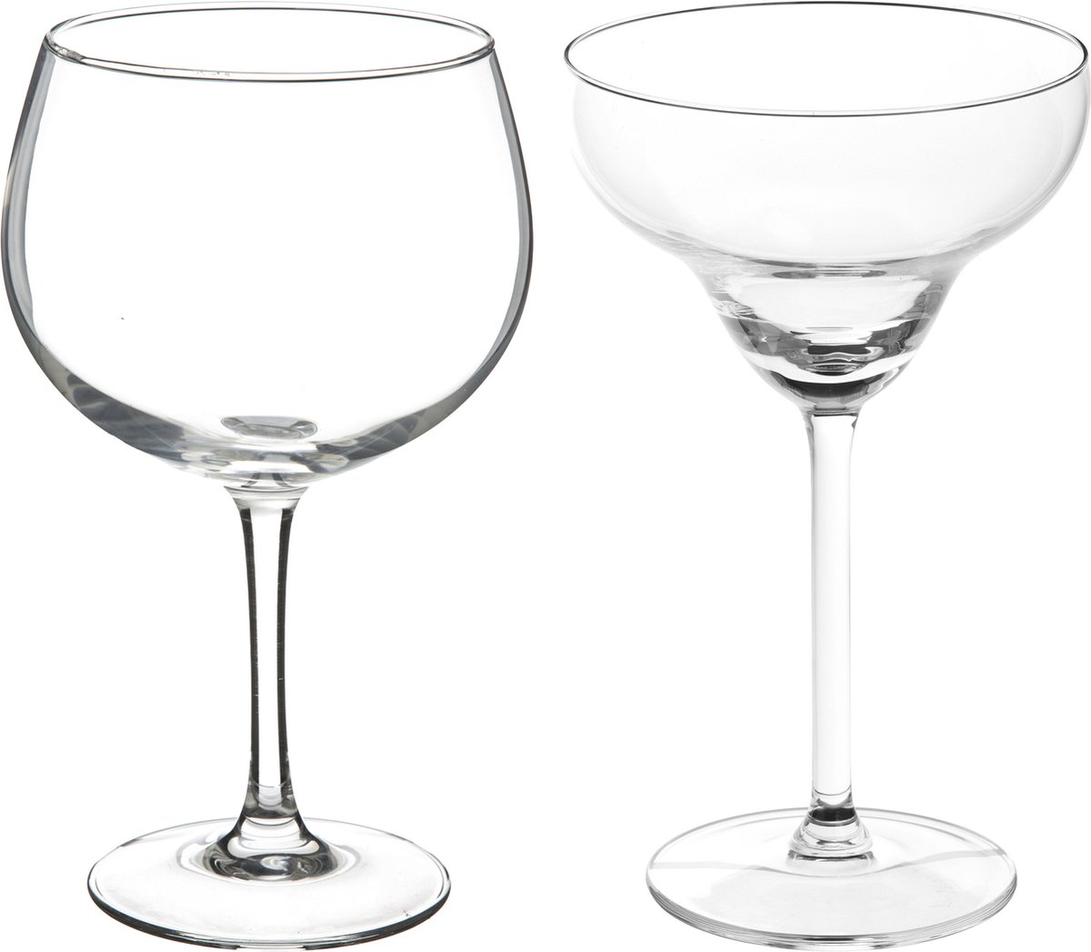 Cocktailglazen set - gin/margarita glazen - 11x stuks