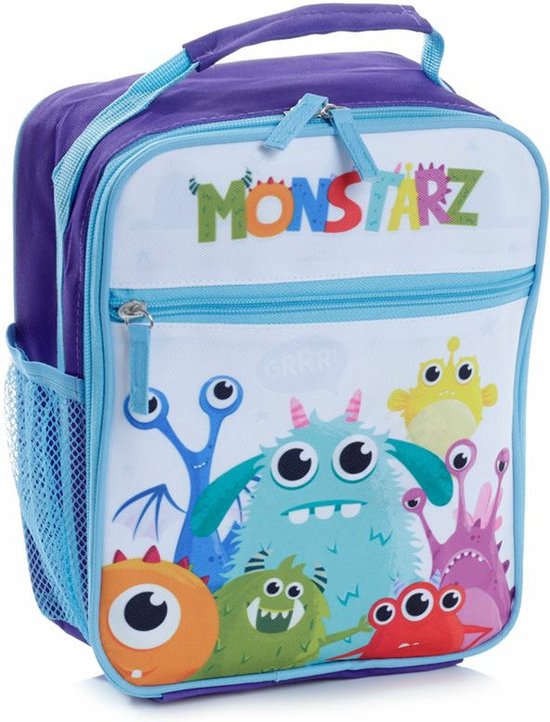 Puckator Draagbare lunch/sixpack koeltas - 2 st - Monstarz print - 21 x 25 cm - 5.8 L van Puckator — afbeelding 4