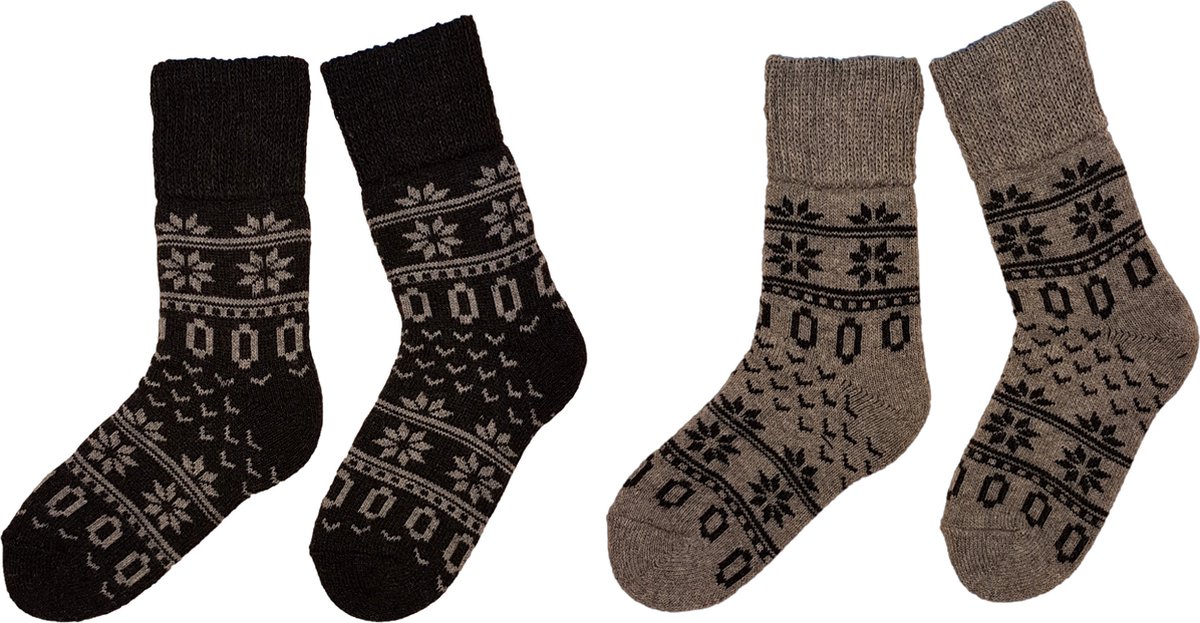 Belucci warme sokken met wol 2 paar maat 43/46