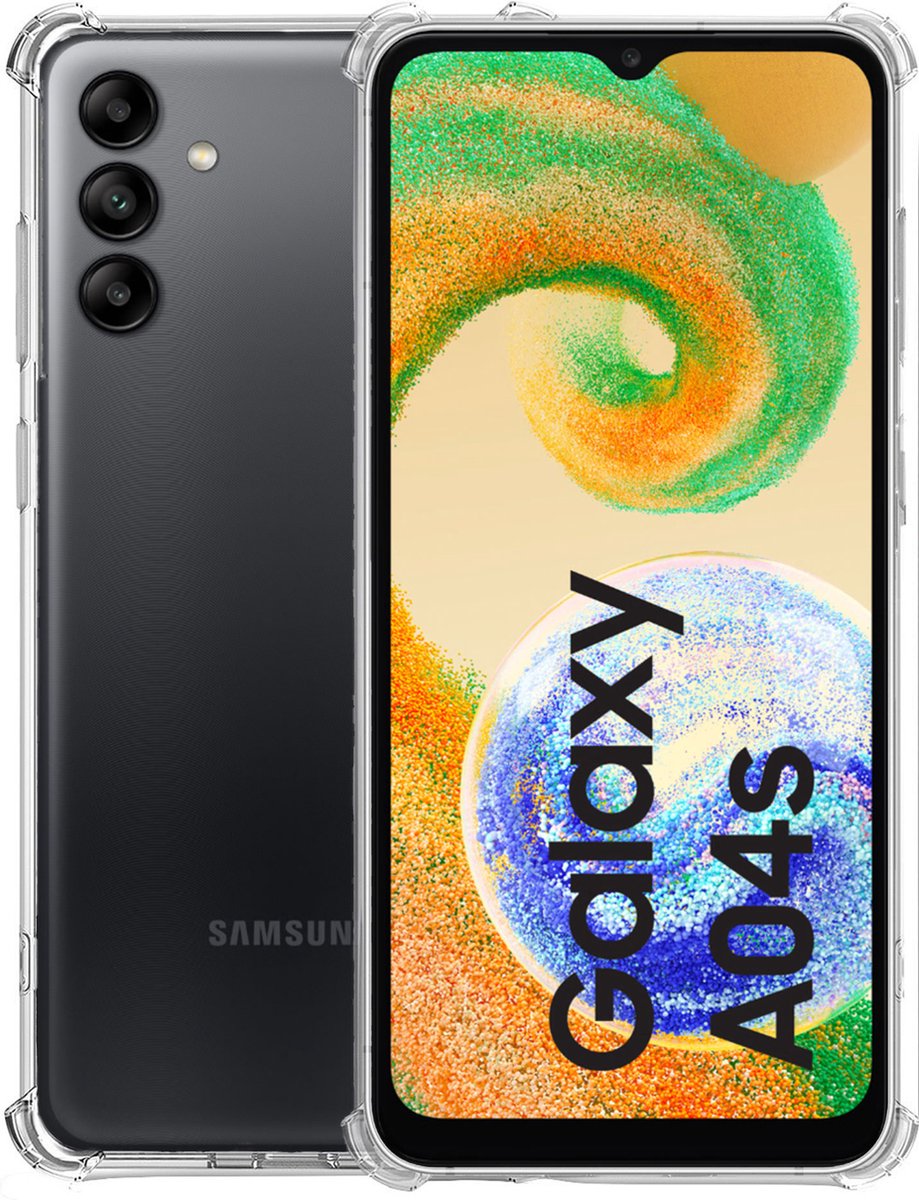 Geschikt voor Samsung A04s Hoesje – Shock Proof Case – Cover Transparant