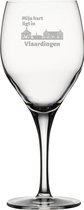Gegraveerde witte wijnglas 34cl Vlaardingen